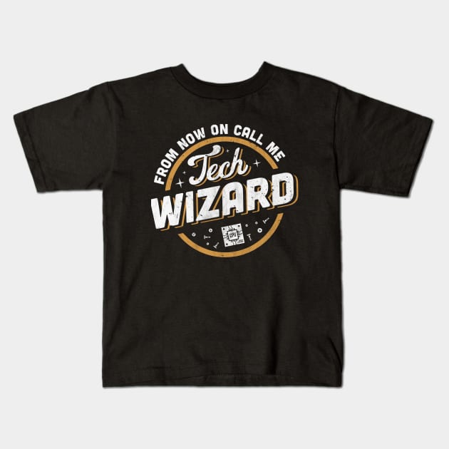 Tech Wizard - IT Support & Computer Repair Kids T-Shirt by Ambience Art